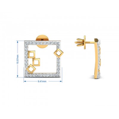 Sabina Diamond earrings in gold
